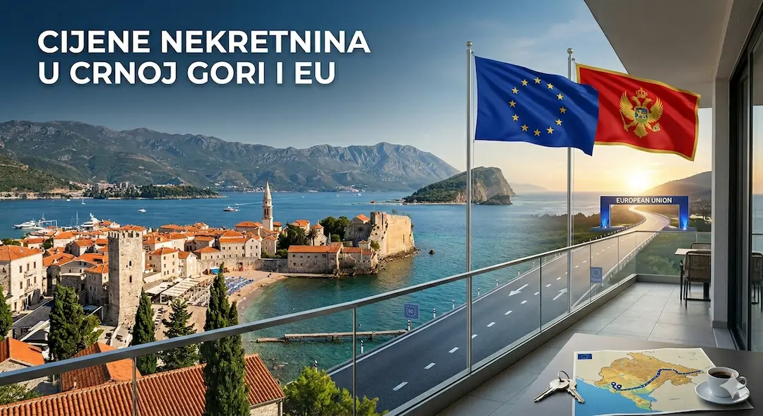 Cijene nekretnina u Crnoj Gori i ulazak u EU 2028 - pouka iz Hrvatske