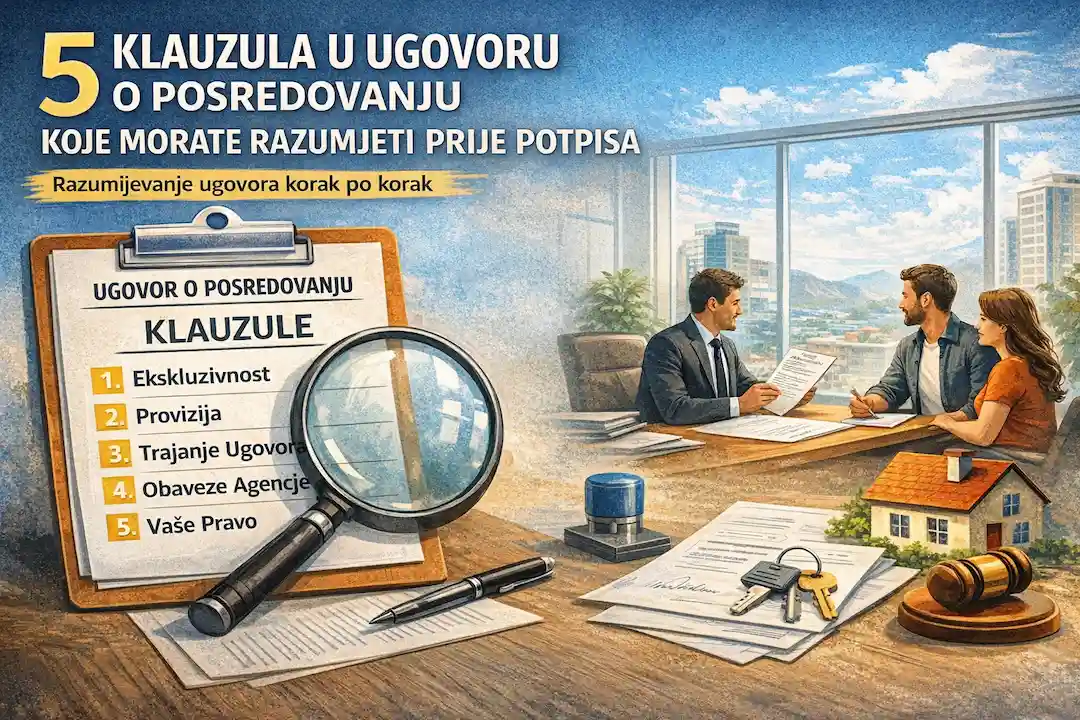 Ugovor o posredovanju - ključne klauzule